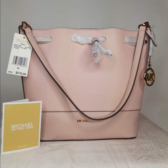 Michael Kors TRISTA MD Bucket Bag Leather - Picture 2 of 8